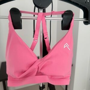Oner Active Unified Women's Peony Pink Twist Front Sports Bra small